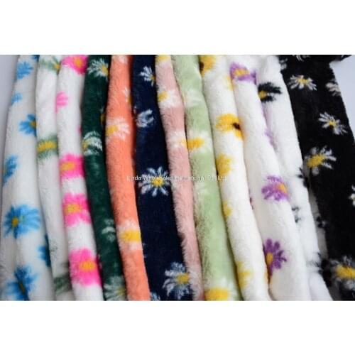 Printed rabbit fur fabric,Clothing and home textiles Shawl plush material,faux fur fabric