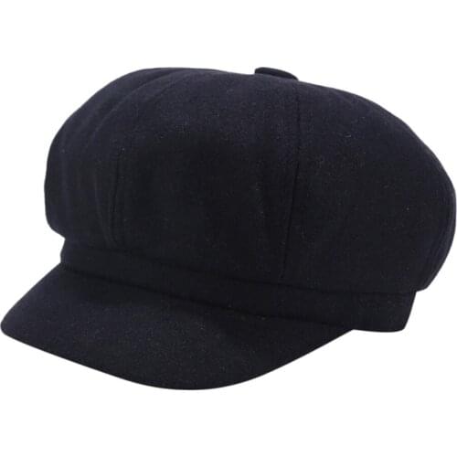 Vintage Women Winter Solid Hat Beret Cap Korean Painter Newsboy Berets Viseras De Mujer Gorra Hombre Sun Visor Caps Gorra Hombre