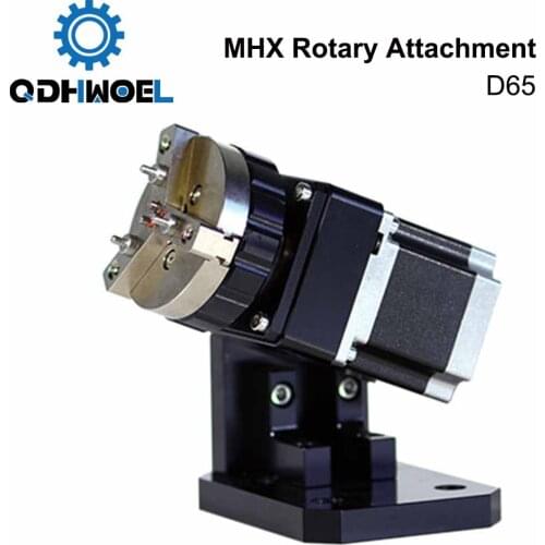 Rotary Engraving Attachment with Chucks Max Dia. 65mm 125mm for Laser Marking Machine