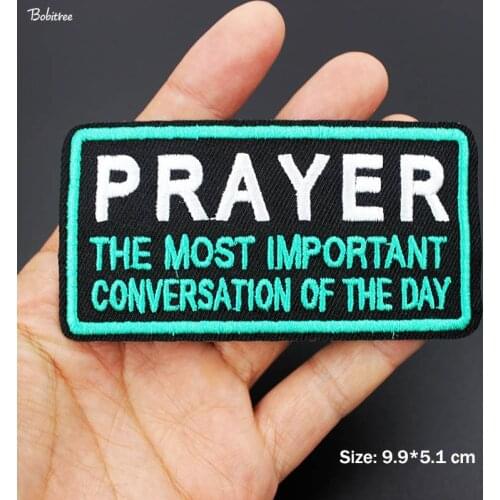 Bobitree Green Embroidered Patch for Cloth Iron On Badges Label Appliques for Jacket Jean Sewing Cloth Decoration