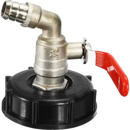 1pc 3/4'S60x6 Thread IBC Tank Tap Adapter Connector Replacement Valve Fitting Brass