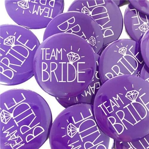 1pcs Wedding Party Bride Badge Bridesmaid Gift Team Bride Badge Hen Party Decoration Bachelor party Supplies