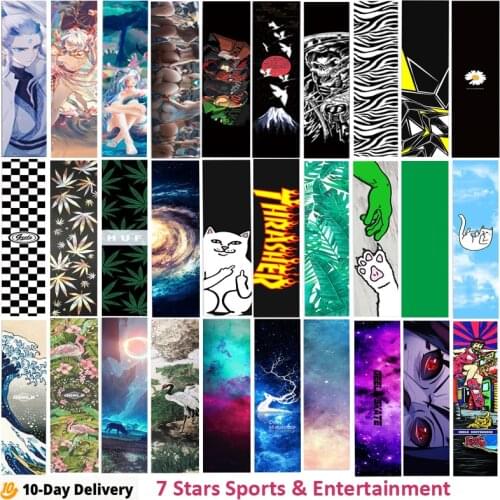 120*25cm Longboard Sandpaper Scooter Cruiser Skateboard Griptape Longboard Deck Sticker Sandpaper Skate Board Abrasive Grip Tape