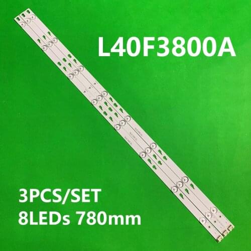 15PCS LED Backlight TOT-40F3800-3X8-3030C-V1 4c-lb400t-yhs For TC L 40" TV L40F3303B L40F3301B L40F3800A screen LVF400SS0TE2V2