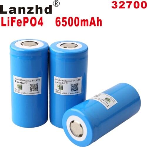 2-24PCS) Factory Brand 32700 3.2v 6500mah lifepo4 lithium battery li 6.5ah cell longer 32650 for diy pack electric power tool