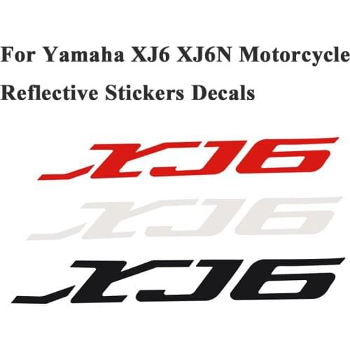 2PCS For Yamaha XJ6 XJ6N Motorcycle Decals Stickers Reflective Laser Helmet Tank Helmet Tank Pad Decoration Sticker Motorbike