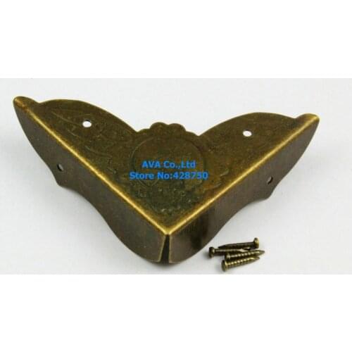 40 Pieces 45mm Antique Brass Jewelry Box Corner Gift Box Corner Protector