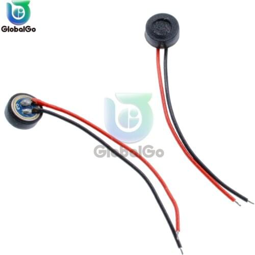 5pcs/Lot 4*1.5mm Electret Condenser Microphone 2 Leads Wire 4x1.5 mm