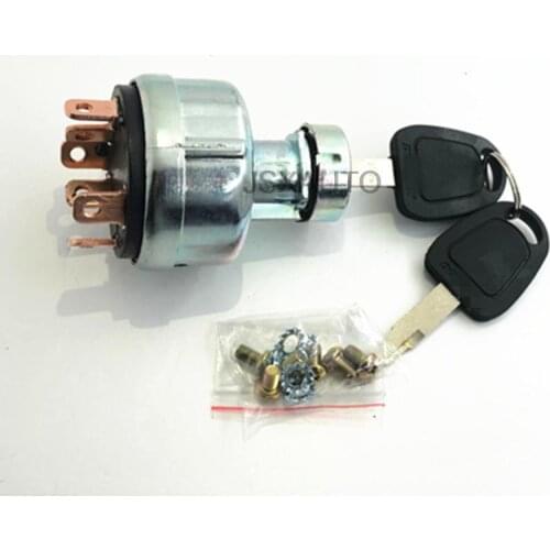 Excavator accessories For DAEWOO DOOSAN DH55 60 80 150 Launcher Electric door lock Ignition Switch