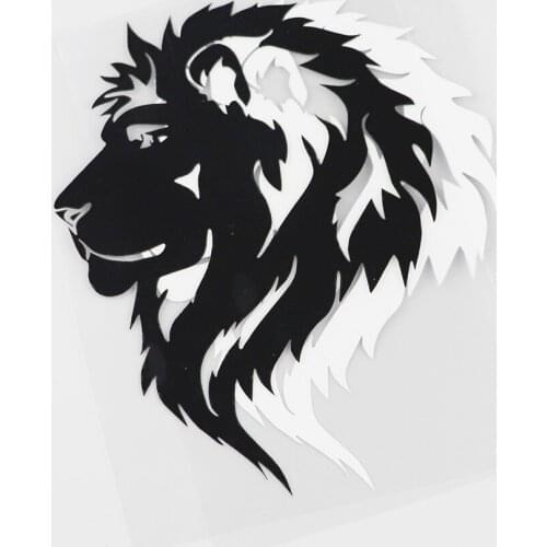 Car Stickers Decor Motorcycle Decals Stylish Majestic Lion Decorative Accessories Creative Sunscreen Waterproof PVC,18cm*13cm