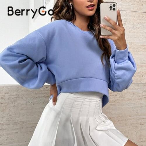 Женские осенние толстовки BerryGo China At AliExpress