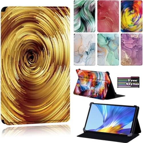 Tablet Cover Case for Huawei Enjoy Tablet 2 10.1/Honor V6/MatePad(10.4/10.8/Pro 10.8/T8) - Watercolor Pattern Tablet Case + Pen