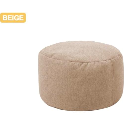 Solid Color Chair Cover Beanbag Sofas without Filler Small Round Lazy BeanBag Sofa Cover Waterproof Stuffed Storage Toy Bean Bag