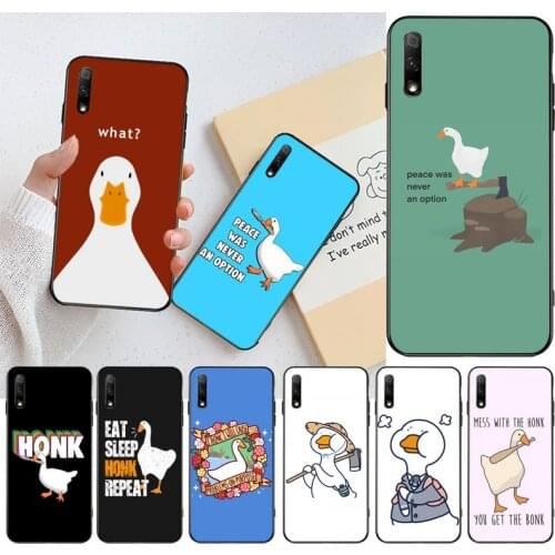 Untitled Goose Game Duck Phone Case for Huawei Honor 30 20 10 9 8 8x 8c v30 Lite view pro