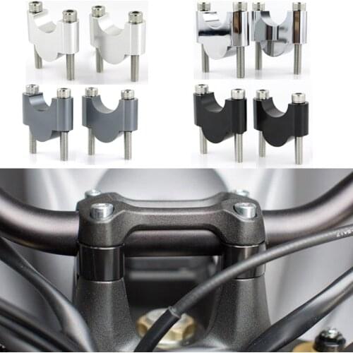 For Honda CRF150 CRF230L CRF250L XR250R XR600R XR650L 22mm 7/8" Fat Bar Handlebar Mounting Risers Motorcycle CNC Billet Aluminum