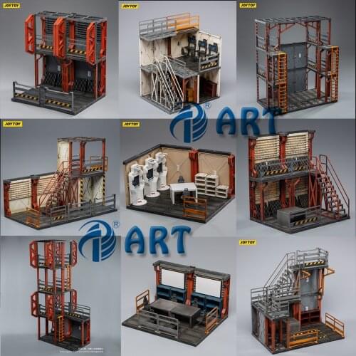 JOYTOY 1/18 Mecha Deport Staging Area Watching Weapon Section Figures Action Model Toys Christmas Present Gift