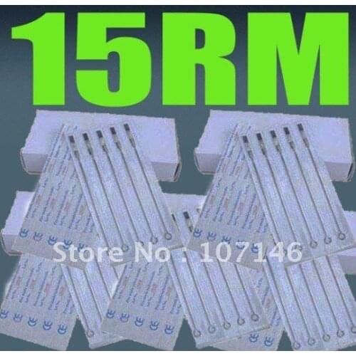 100x 15RM Tattoo Gun Needles Sterilized Disposable Needle Ink Machine In Good Quantity