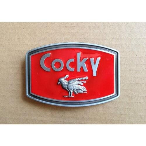 Cocky belt buckle with pewter finish SW-B-001 suitable for 4cm wideth belt with continous stock