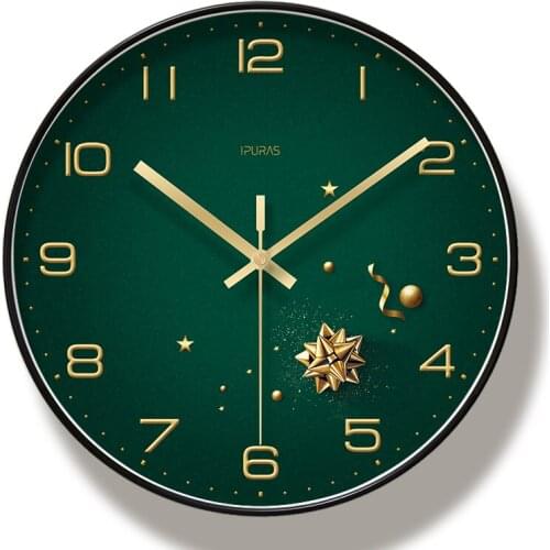 Nordic Art Mute Plastic Wall Clock For Home Decor 12 Inch Modern Minimalist Wall Clocks Simple Decorative Metal Wall Watches