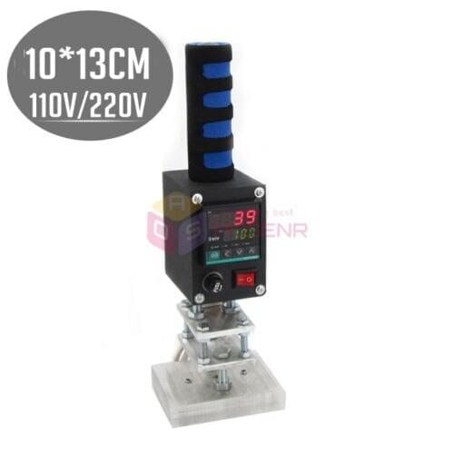 NEW 110V/220V 10X13CM Manual Leather Embossing Machine Handheld Hot Foil Stamping For LOGO Branding Marking Machine