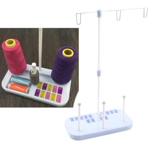 2020 New Embroidery Thread Holder Stand Rack 3 Spool Holders Support Sew Home Sewing Machine Sewing Tools Accessories