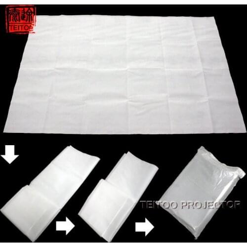 Cheapest 100 Inches Simple High-definition White Non-Woven Fabric Projection Screen Curtain Film for HD Movies Projector Slides
