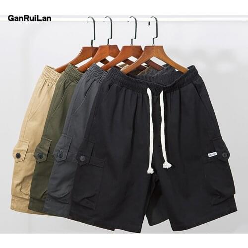 Summer New Camouflage Tactical Cargo Mens shorts Khaki Jogger Military Cargo Shorts Men Cotton Casual Loose Men Shorts B0895