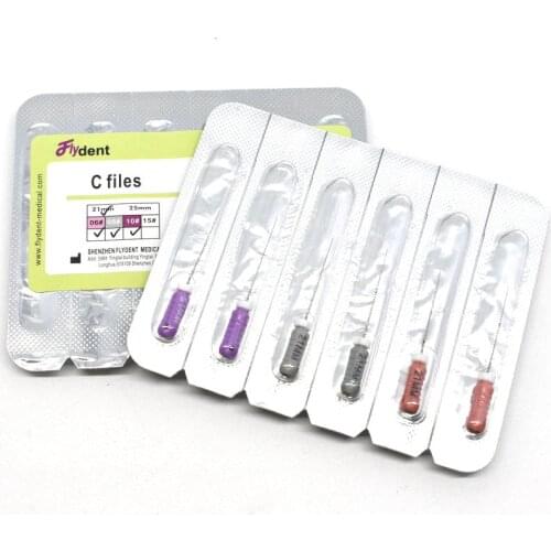 Dental C+ files Endodontic C-pilot files stainless steel ultrasonic optional sizes Used for Root cleaning