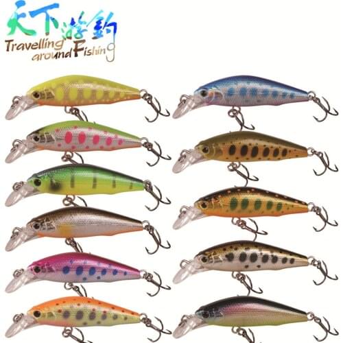TAF Minnow Bait 42mm 3.66g Sinking 3D Eyes Fishing Lures China Leurre Souple Iscas Artificiais Swimbait Para Pesca Feeder Lure