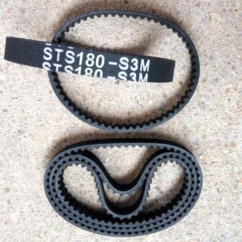 High Torque 5pcs S3M-180 Timing belt pitch 3mm length 180mm width 6mm Neoprene Rubber Timing belts pulley free shipping