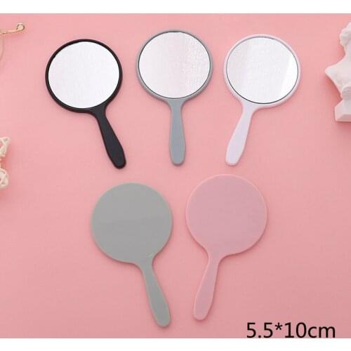 Handheld Makeup Mirror Round Makeup Vanity Mirror with Handle Hand Mirror SPA Salon Compact Mirrors Cosmetic Mirror for Women