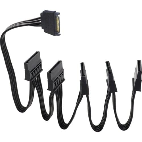 Hard Disk HDD SSD Power Cable Sata 1 Splitte to 5 IDE To Sata 5 in 1 Parallel in Series For Chia Mining Server Hard Disk Array