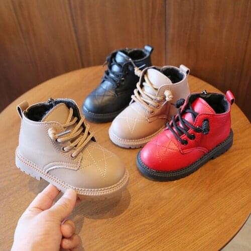 Winter Baby Cotton Shoes Kids Boys Boots Fashion Plush Velvet Snow Boots Children Girls Thick Warm Boots Waterproof Toddler Shoe