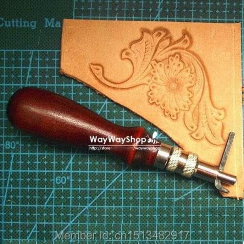 One Adjustable Stitching Groover 1mm Leathercraft Tool Kit hole edge Gouge