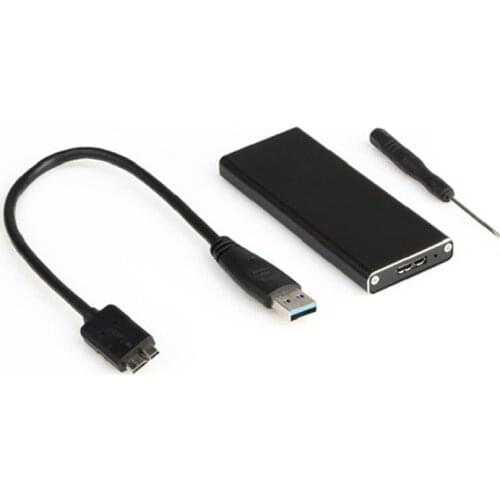 6GB high-speed transmission solid state SSD hard disk box NGFF to USB3.0 HDD SSD box USB3.0 to USB3.0 Micro-B adapter