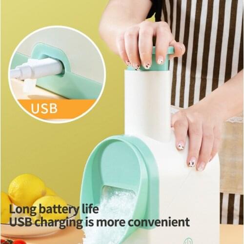 60W USB Ice Crusher Portable Handheld Smoothie Maker Electric Ice Planer Double Knife Smoothie Machine Household Food Processors