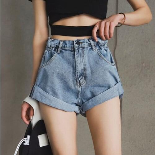 Женские короткие джинсы BISONJS China At AliExpress