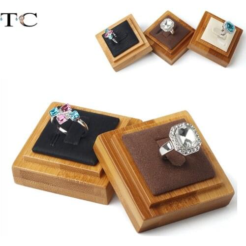 High Quality Solid Wood Ring Display Stand Creative Ring Jewelry Display Counter Display Stand Jewelry Organizer