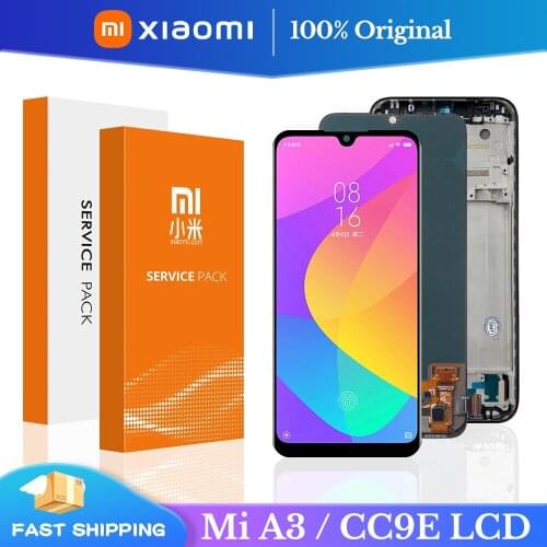 6.09'' Original Display For Xiaomi Mi CC9E LCD Display Touch Screen Digitizer Assembly With Frame For Xiaomi Mi A3 MiA3 Lcd