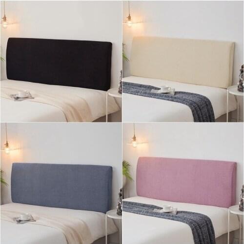 Elastic Bedhead Cover All-inclusive Bed Head Cover Solid Color Bed Head Back Protection Colchas Para Cama Headboard Dustcover