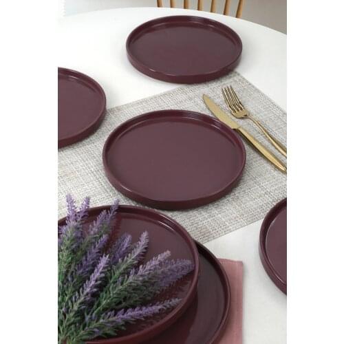 Purple Stackable Cake Plate 21 Cm 6 Pcs