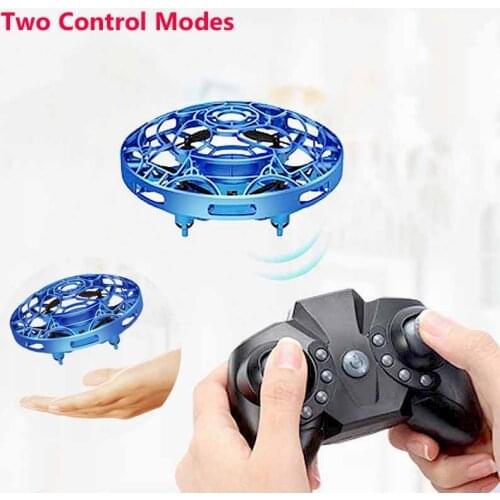 Mini Drone UFO Flying Hand Operated Induction Aircraft Toys for Kid LED UFO Flying Quadrocopter Dron Dropshipping Christmas Gift