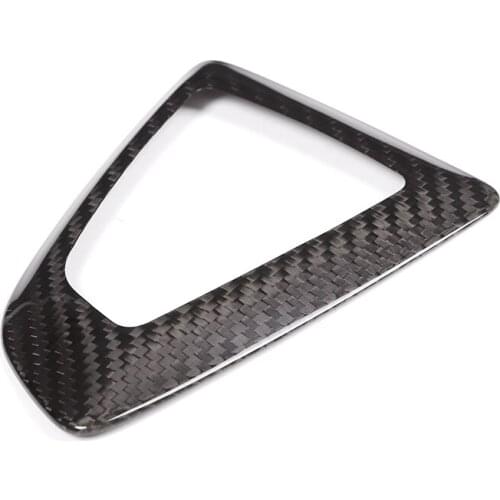 Newest Real Carbon Fiber Gear Shift Panel Frame Cover Trim For BMW 1 2 3 4 Series F20 F21 F22 F23 F30 F32 F33 F36 Car Accessory