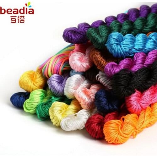 New Arrival 1.0mm Mercerized For Hand Knitting Chinese Knot Macrame String Wire Cord Thread For Homemaking 2018