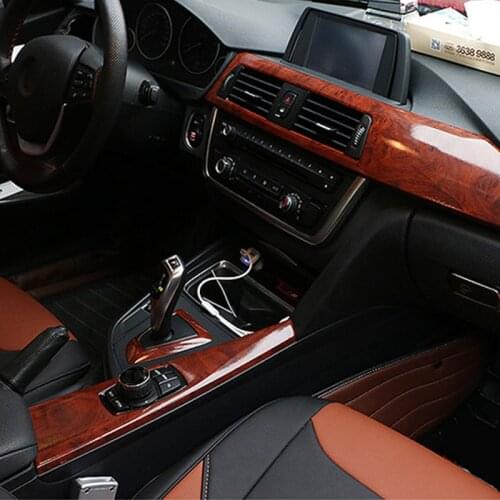 Car interior color change film texture wood texture of the whole body PVC stickers carbon fiber change color film