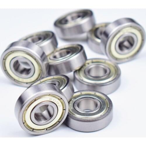 609ZZ 9*24*7mm 10pieces bearings 10pcs metal Sealed Miniature Mini Bearing 609 609Z 609ZZ chrome steel bearing