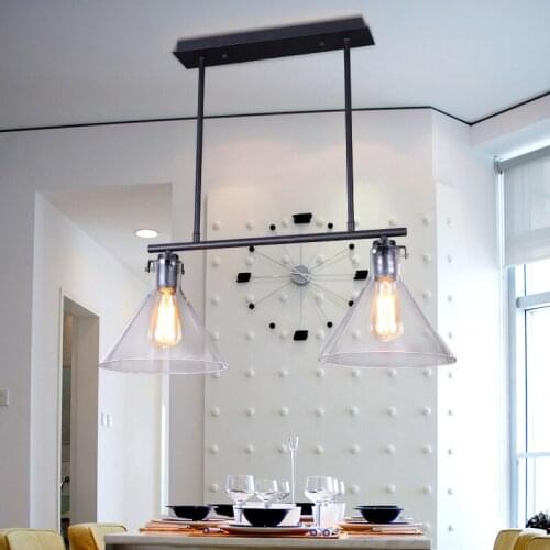 Glass Retro Iron Pulley Pendant Lights Loft American Vintage Industrial Pulley Rope Antique Edison Pendant Lamps