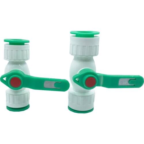 1 Pcs 16 / 20 / 25 / 32MM Ball Valves Quick Connector PE PVC Aluminum Plastic PPR Tap Water Pipe Garden Irrigation Connection