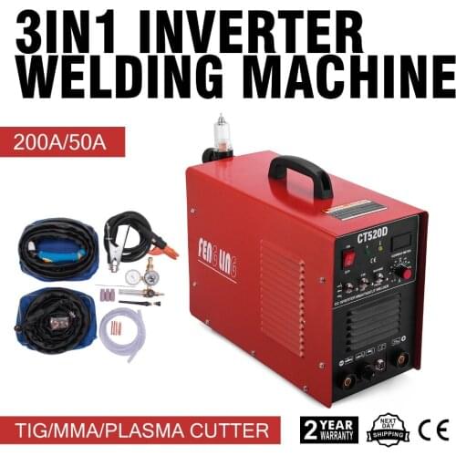 Vevor CT520D Plasma Cutter TIG Stick Welder 3 in 1 Combo Welding Machine