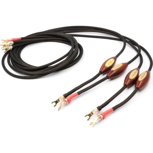 Hifi audio Jorma Design Statement speaker cable,wire with WBT-0681Ag connector plug